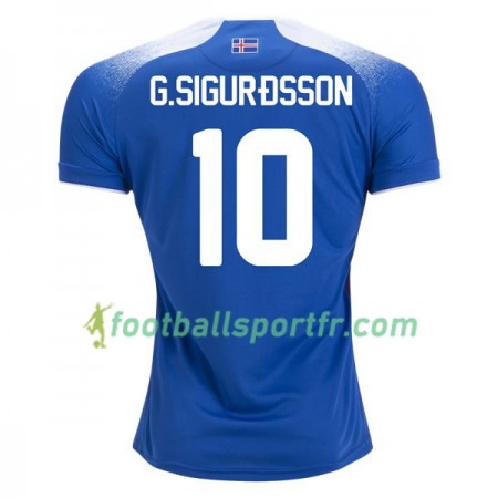 Tenue Islande G.Sigurdsson 10 Domicile Coupe du monde 2018 Maillot de Foot
